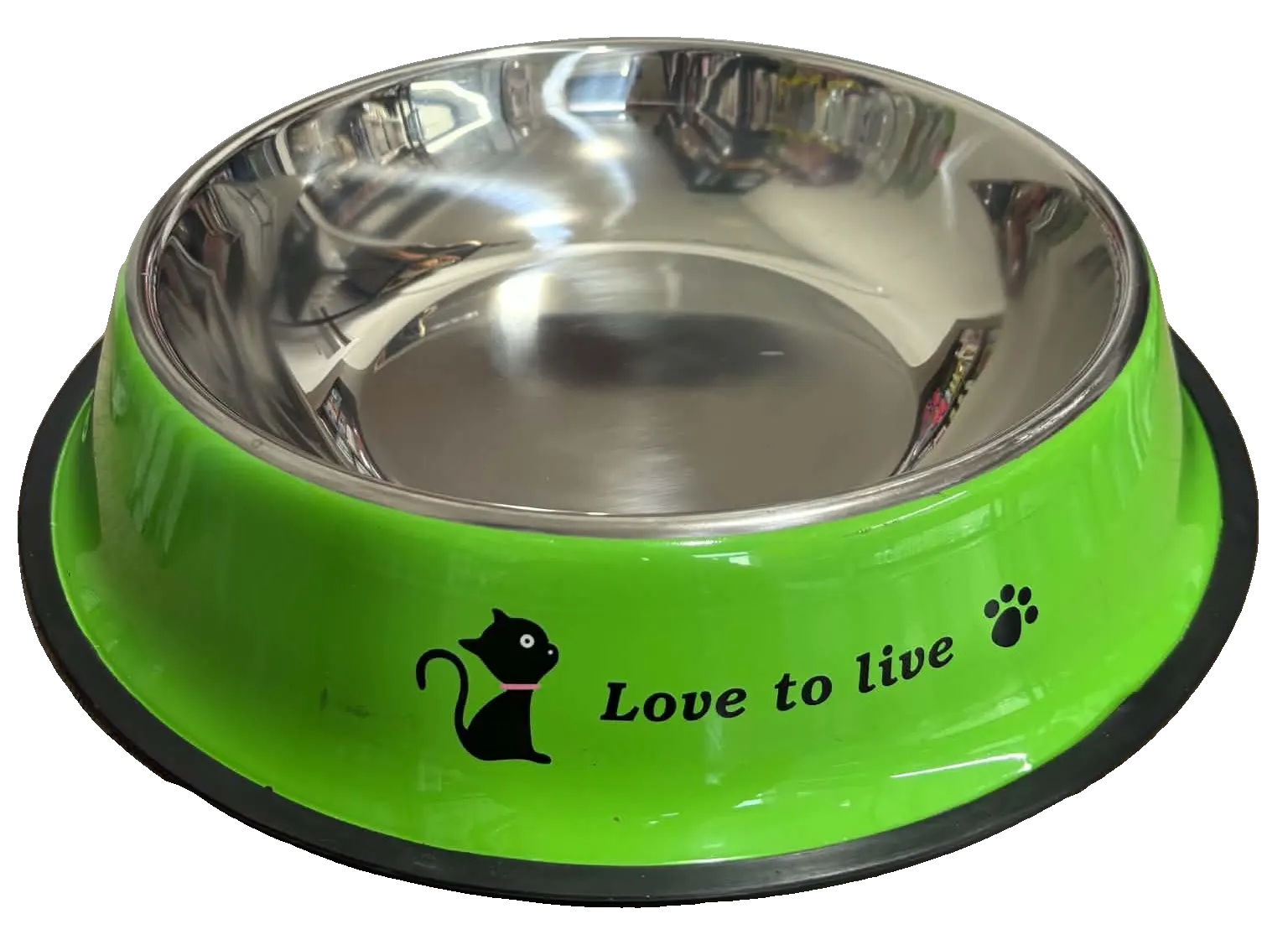 Gamelle inox « Love to live » – vert, Taille 4