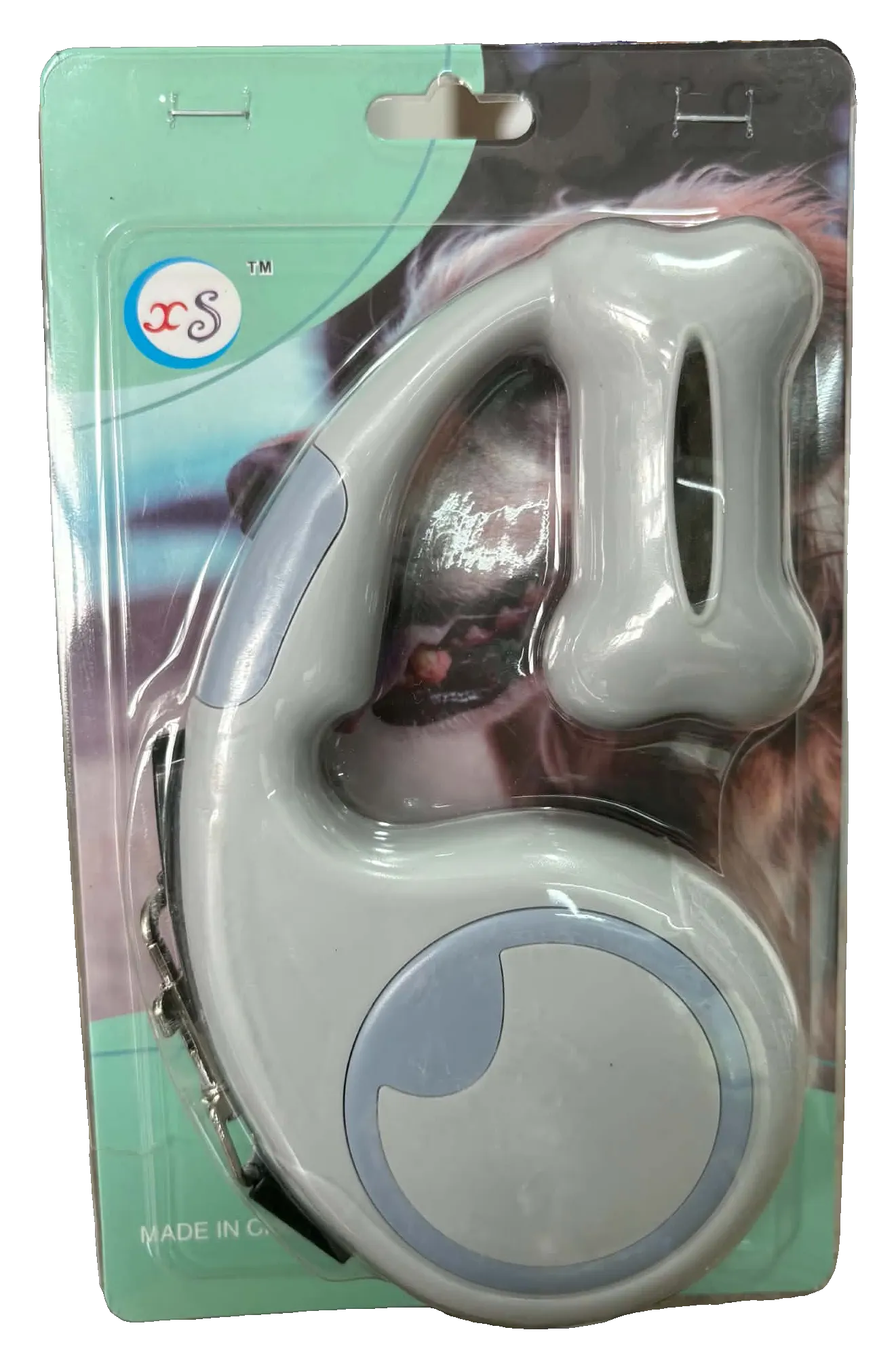 Laisse rétractable – gris, 3m