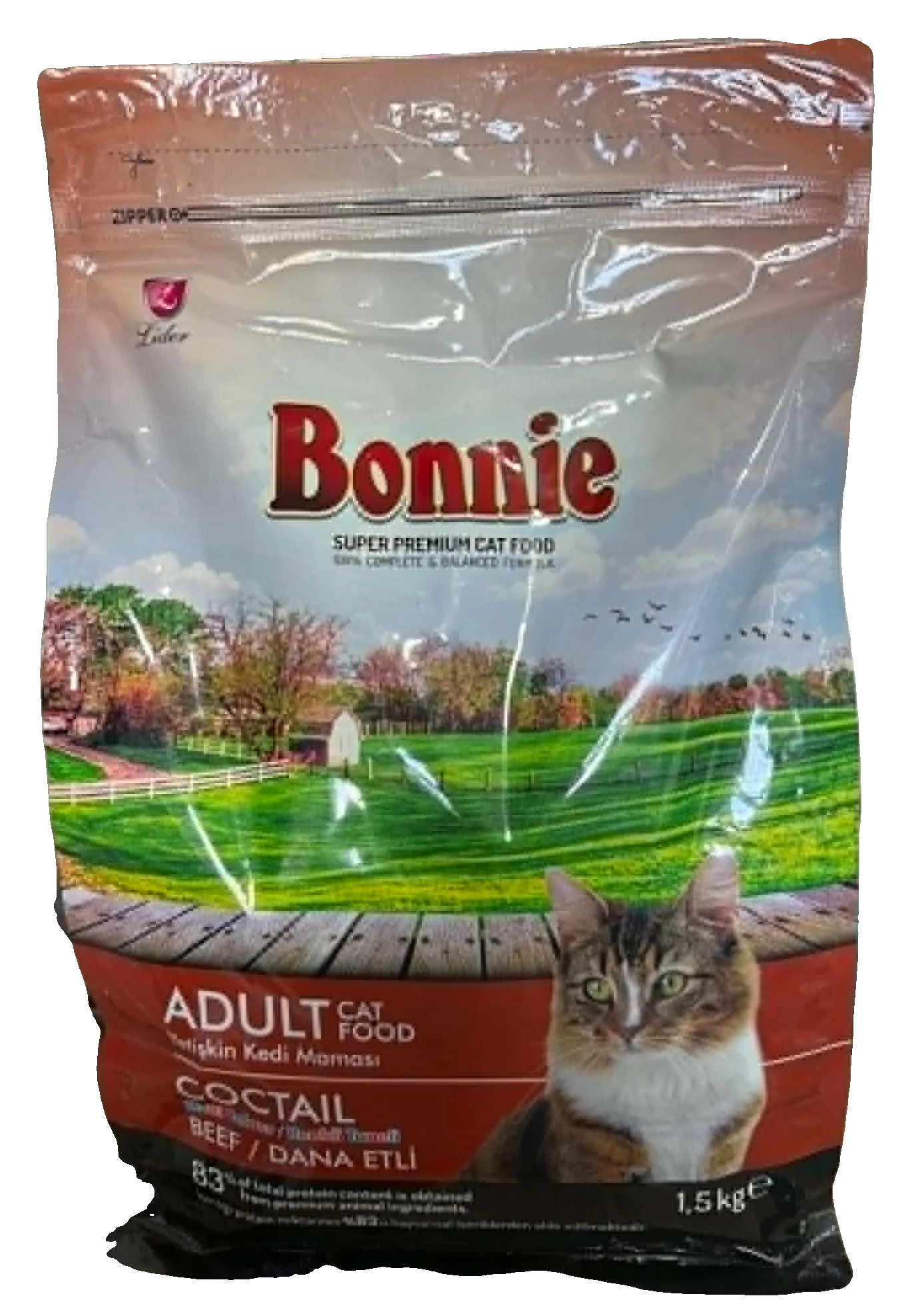 Bonnie Chat Adulte Cocktail Bœuf 1,5 kg